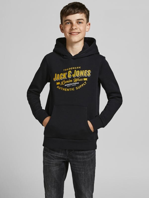 

Пуловер с капюшоном Jack & Jones, черный