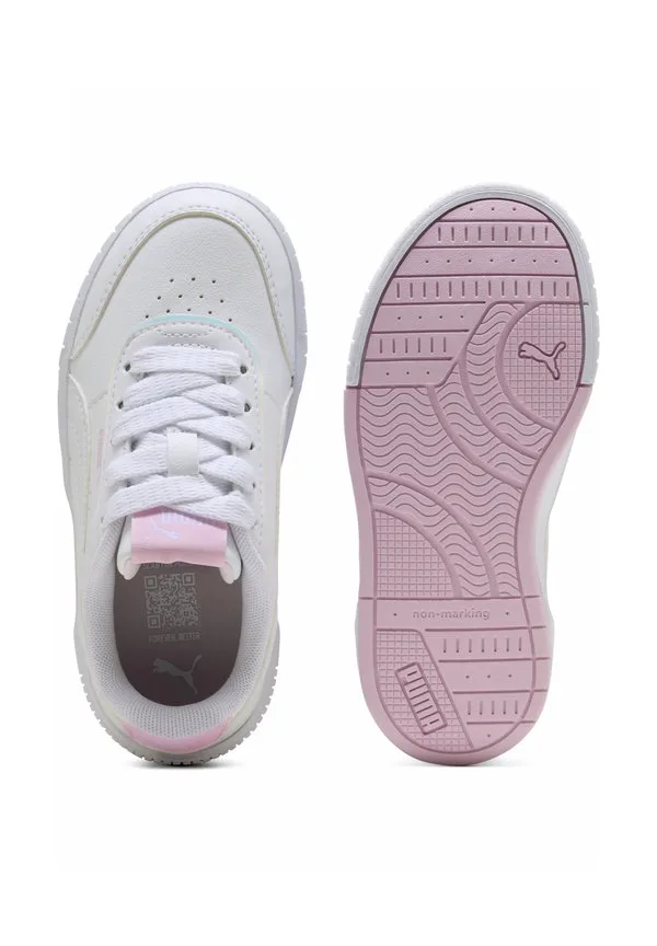 Карина миа голографические кроссовки детские туфли Puma, Whit/Pearl Pink — фото 3