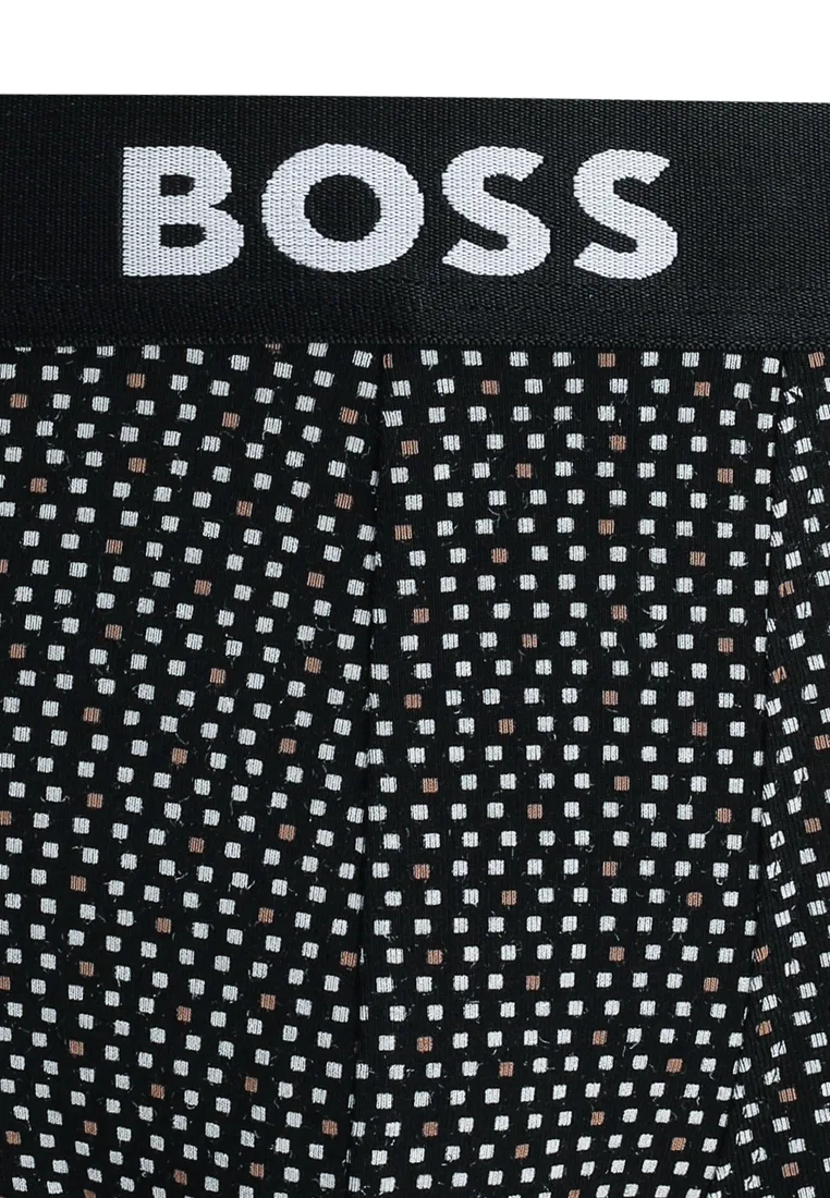Трусы, логотип, упаковка 3 шт., BOSS Bodywear, черный/серый — фото 4