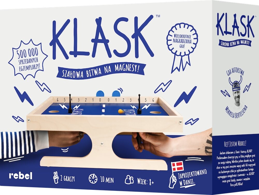 

KLASK, польское издание аркадной игры Rebel