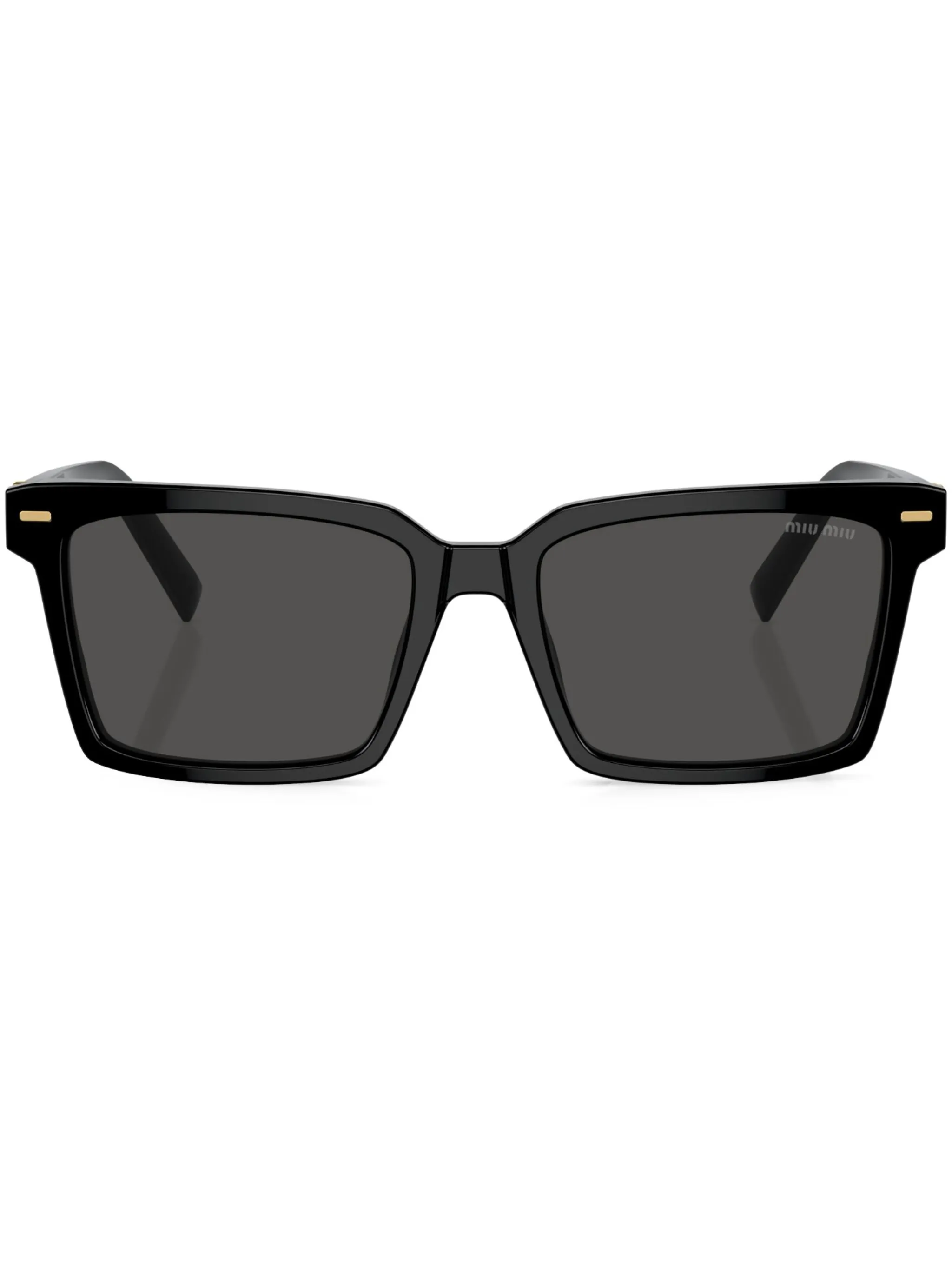 

Солнцезащитные очки в квадратной оправе с логотипом Miu Miu Eyewear, черный