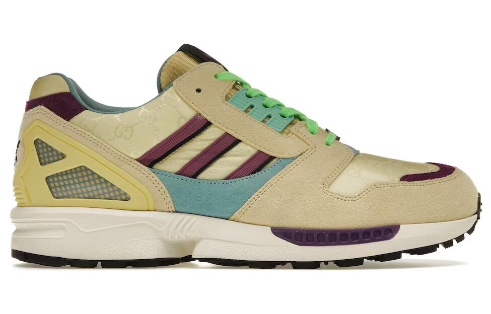 Кроссовки женские Adidas X Gucci ZX 8000, бежевый — фото 2