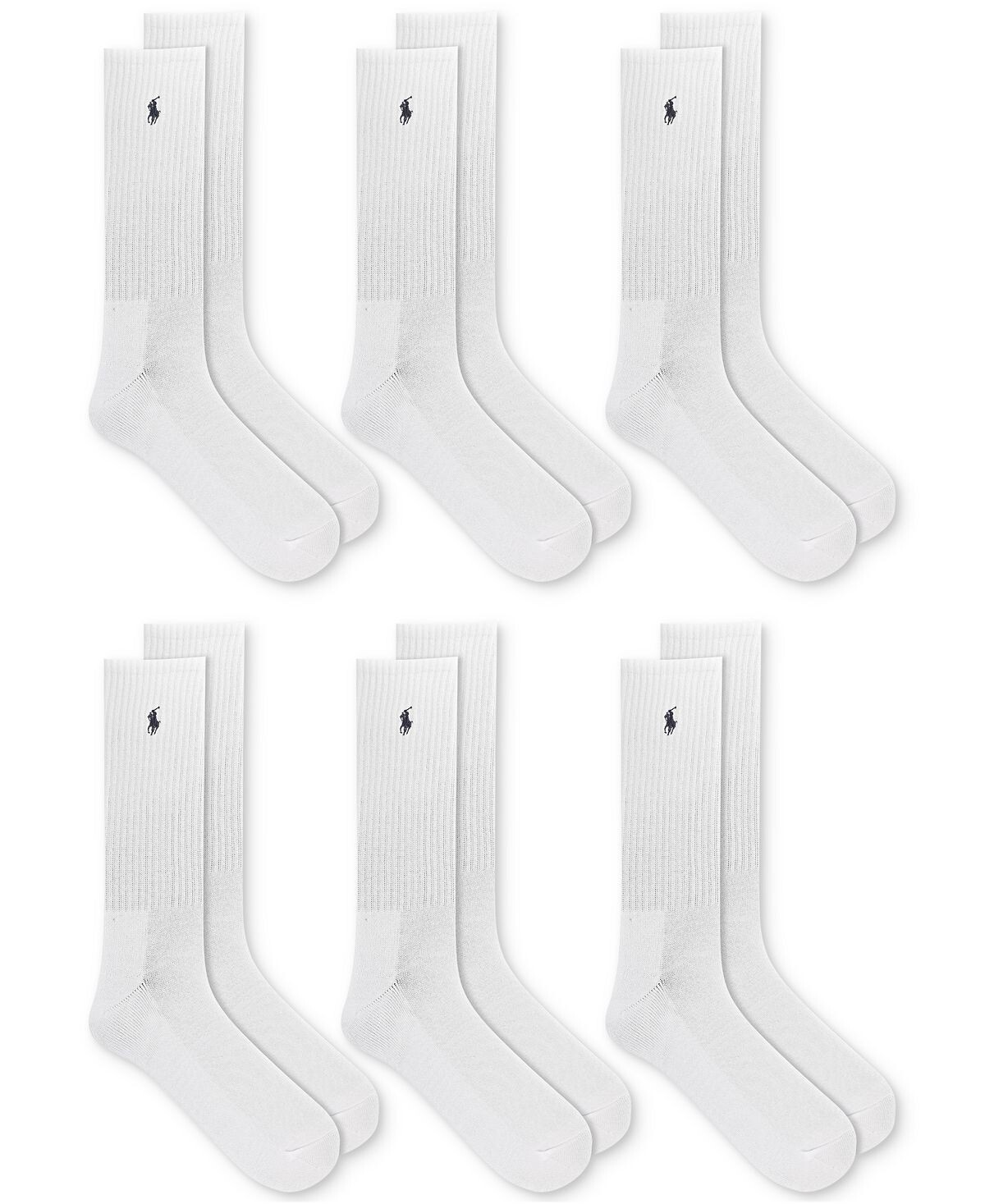 

Мужские 6-Пк. Носки Performance Sport Crew Polo Ralph Lauren