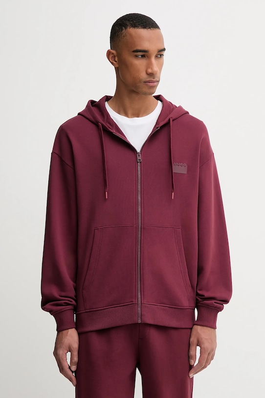 

Хлопковая толстовка Hugo, бордовый