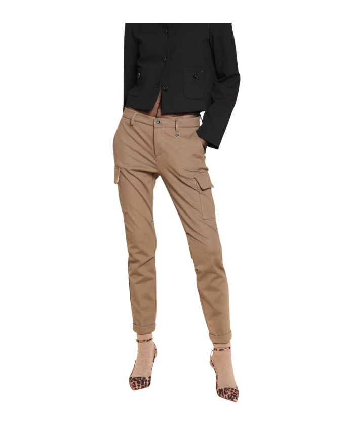 

Узкие брюки-карго из технического трикотажа. Mason'S, бежевый