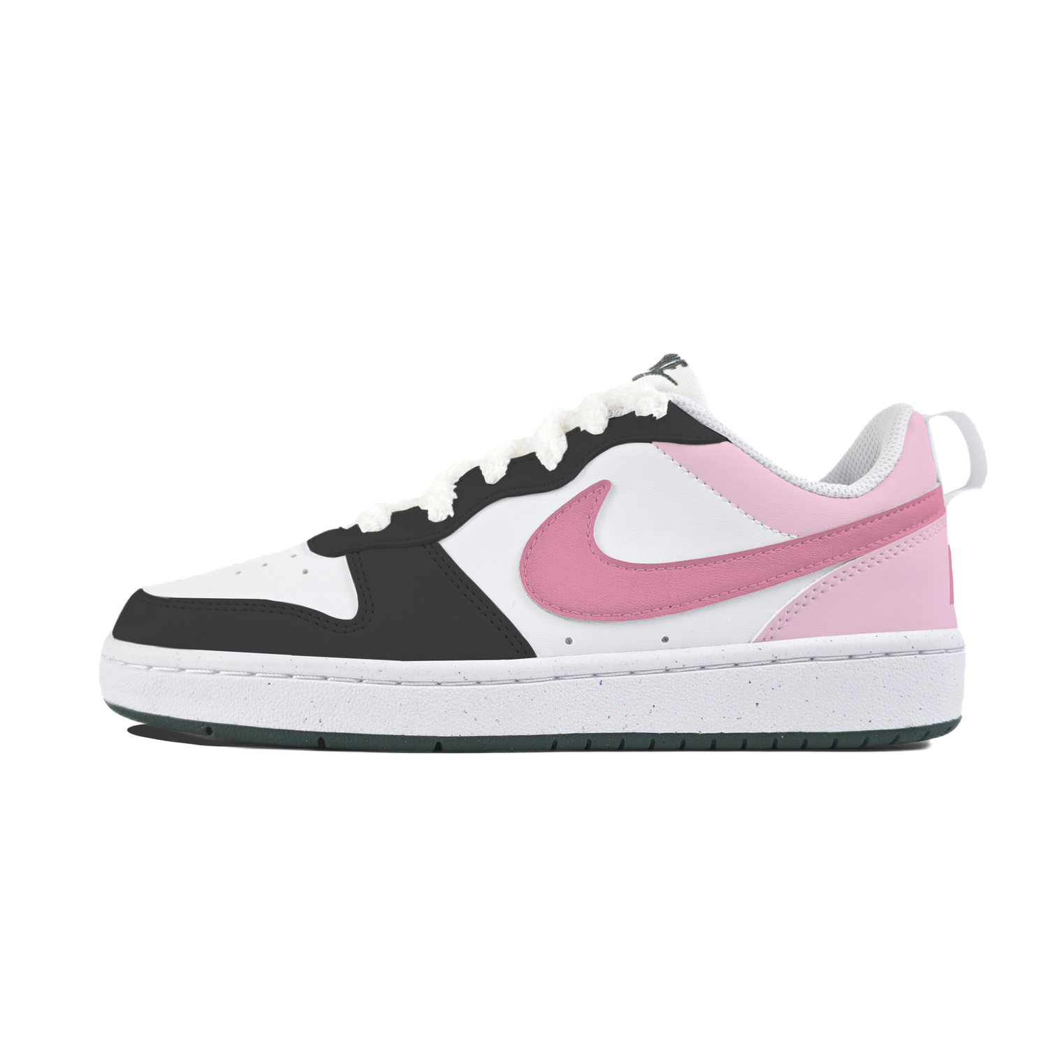 

Nike Кроссовки для скейтбординга Court Borough LOW RECARFT Anti Slip Wear Resistant низкие детские белые для подростков