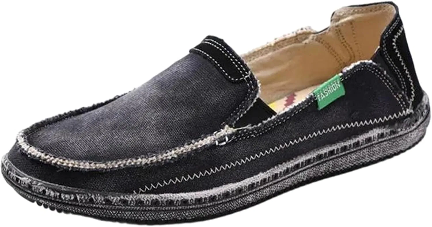 Мокасины повседневные Men's Canvas Slip On Loafers, New5 Adhdyuud