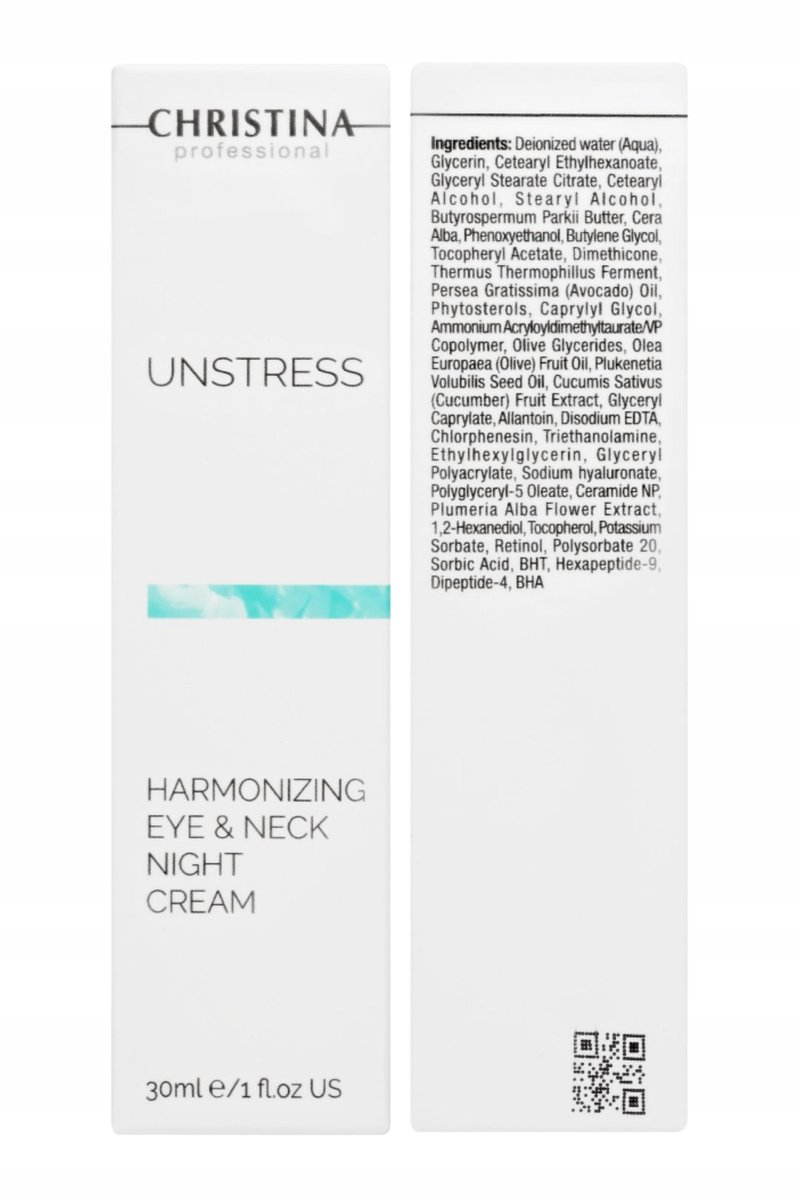 Крем для лица Christina — Unstress, Harmonizing Night Cream Eye&Neck, Ночной и шеи, 30 мл — фото 2