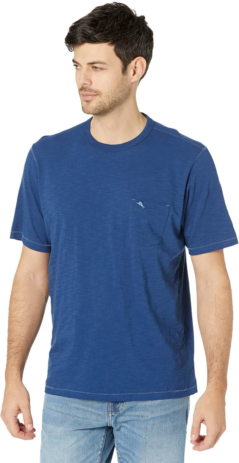 

Bali Beach Crew с короткими рукавами Tommy Bahama, цвет Bering Blue