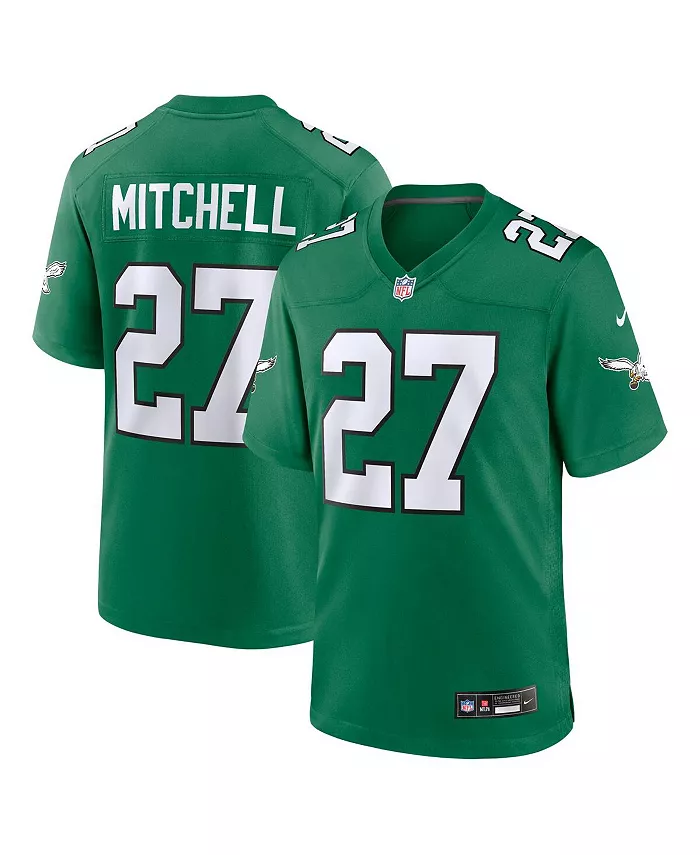 

Мужская игровая альтернативная футболка Philadelphia Eagles Quinyon Mitchell цвета Kelly Green Nike