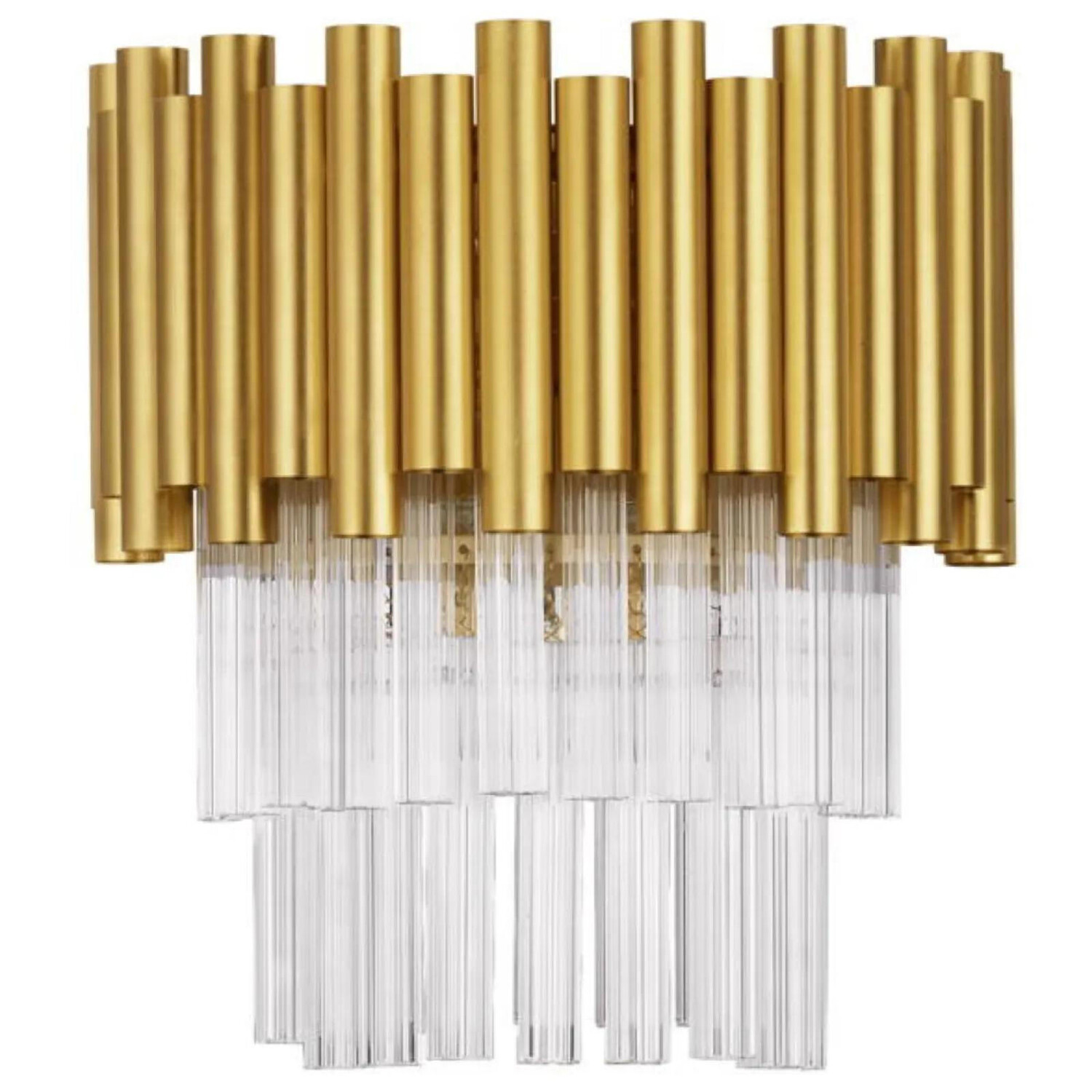 

Настенная лампа click-licht, 16,3x16,3x26,5 см, золотой/прозрачный