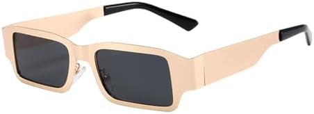 

Модные солнцезащитные очки в маленькой оправе 2027 года для женщин, металлические солнцезащитные очки для мужчин, винтажные солнцезащитные очки, C1, один размер MTZJH, One Color