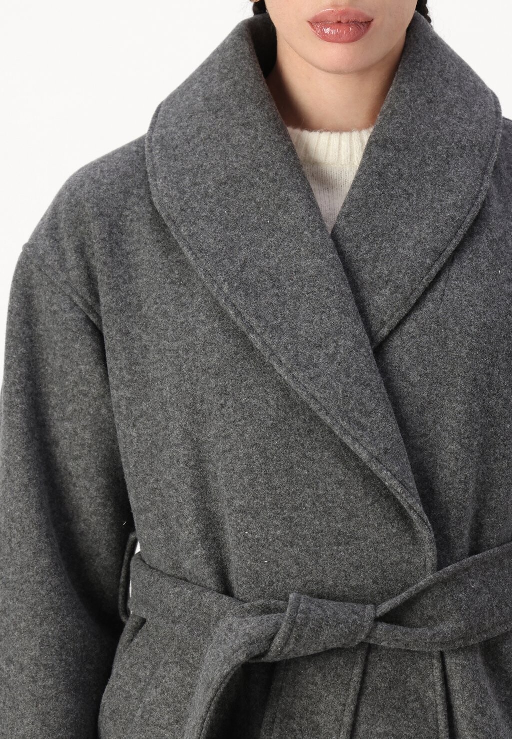 

Короткое пальто Gina Tricot, цвет Mottled Grey