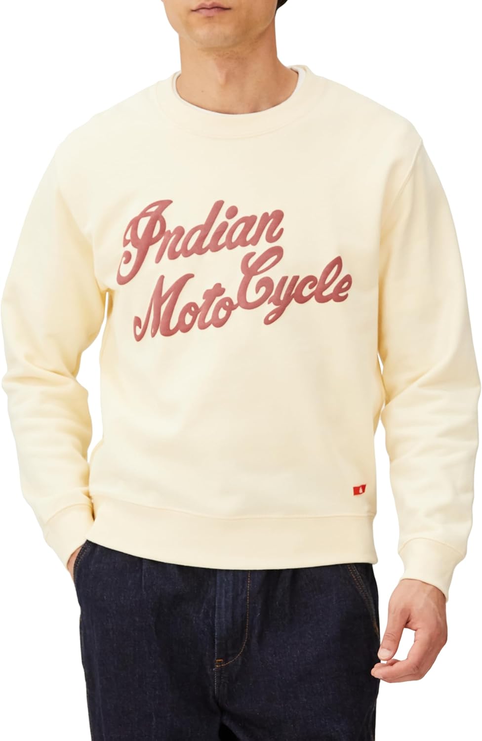 

Индийская толстовка с логотипом, напечатанным на пенопласте Indian, натуральный, Бежевый, Индийская толстовка с логотипом, напечатанным на пенопласте Indian, натуральный