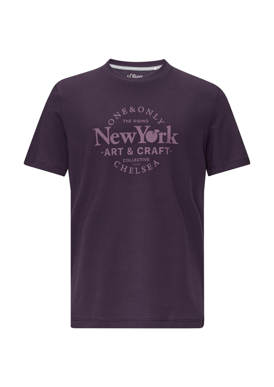 

Классическая футболка s.Oliver Shirt, цвет plum/lavender