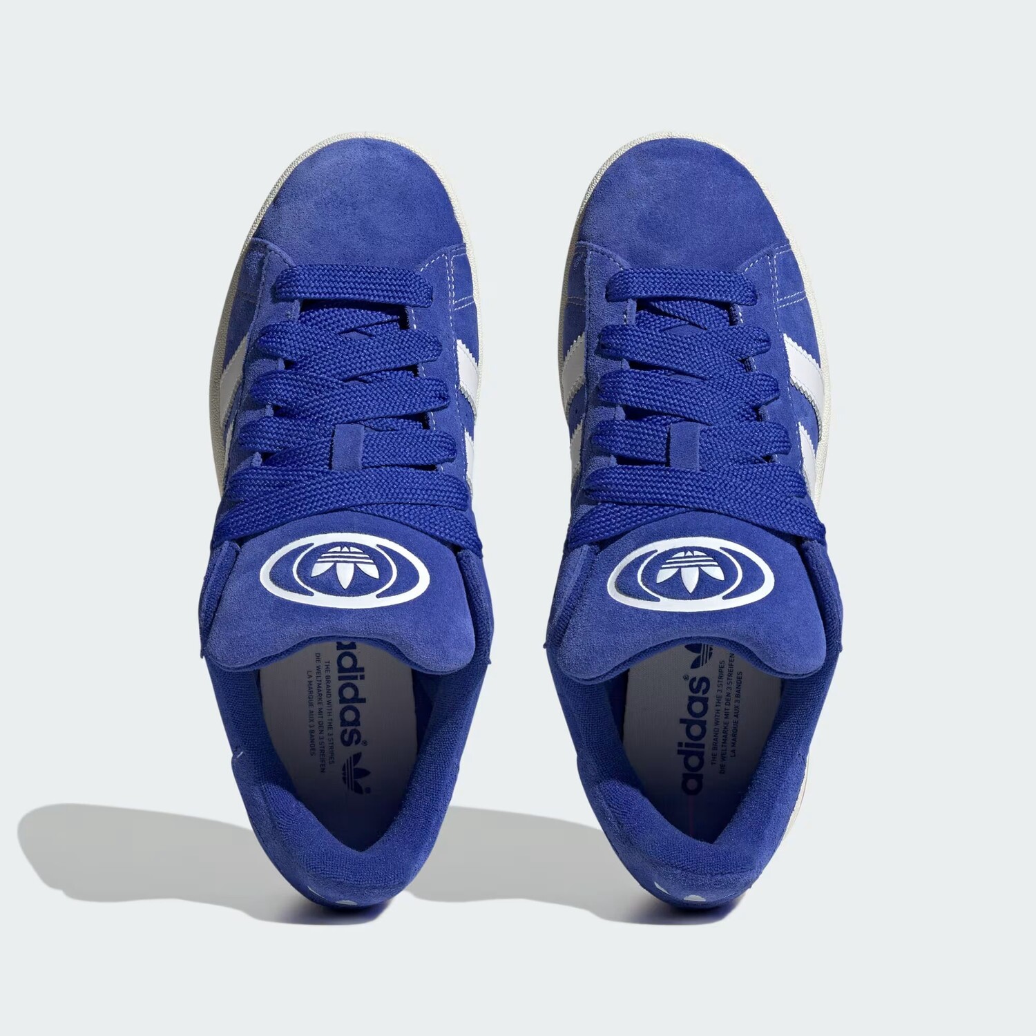 Кроссовки кампуса 00-х годов Adidas, цвет Semi Lucid Blue/Cloud White/Off White — фото 2
