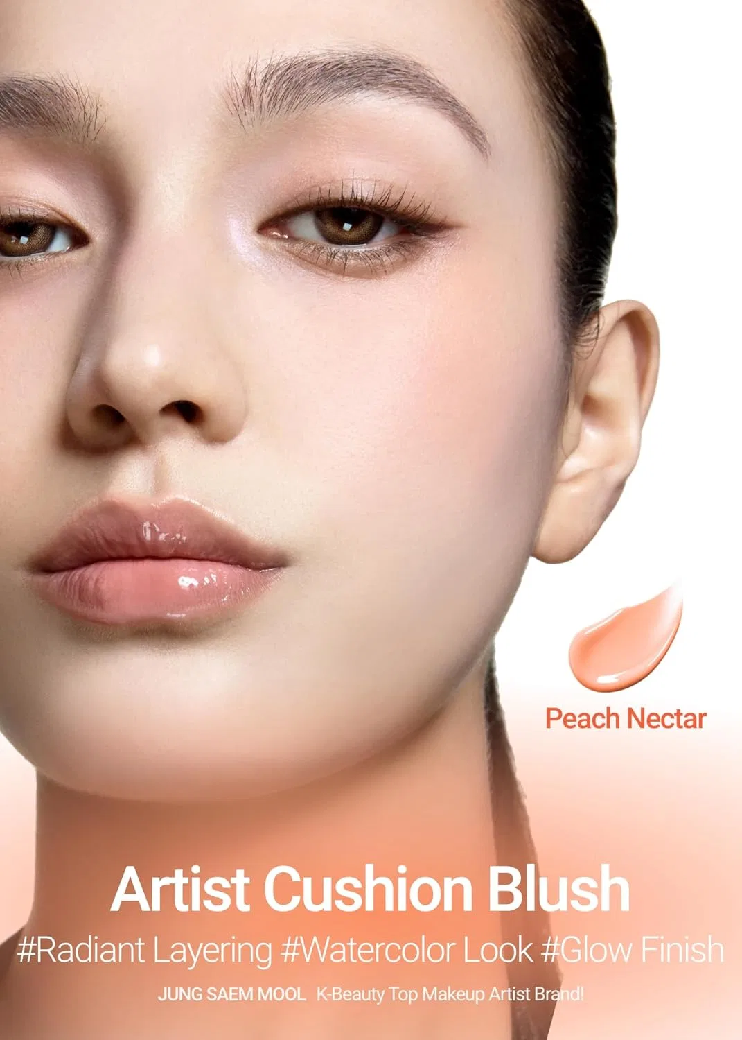 Кушон-румяна Artist Cushion Blush JUNG SAEM MOOL, оттенок Peach Nectar — фото 2