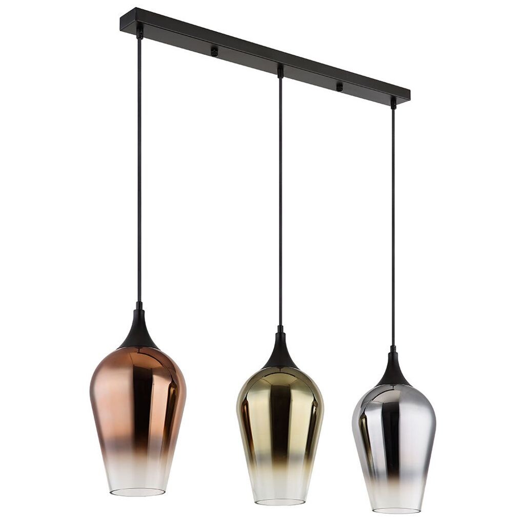 

Подвесной светильник, черный, разноцветное стекло, H 120 см. Globo Lighting