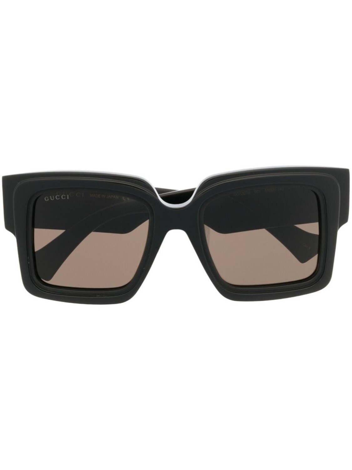 

Gucci Eyewear солнцезащитные очки в массивной оправе, черный