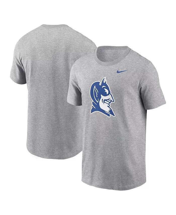 

Мужская футболка с альтернативным логотипом Heather Grey Duke Blue Devils Primetime Evergreen Nike, серый