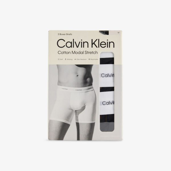 

Трусы Calvin Klein с логотипом на резинке, 3 пары