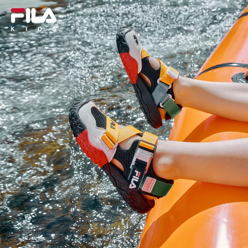 Детские сандалии Kids FILA, Lotus Gray/Milk White-VG — фото 4