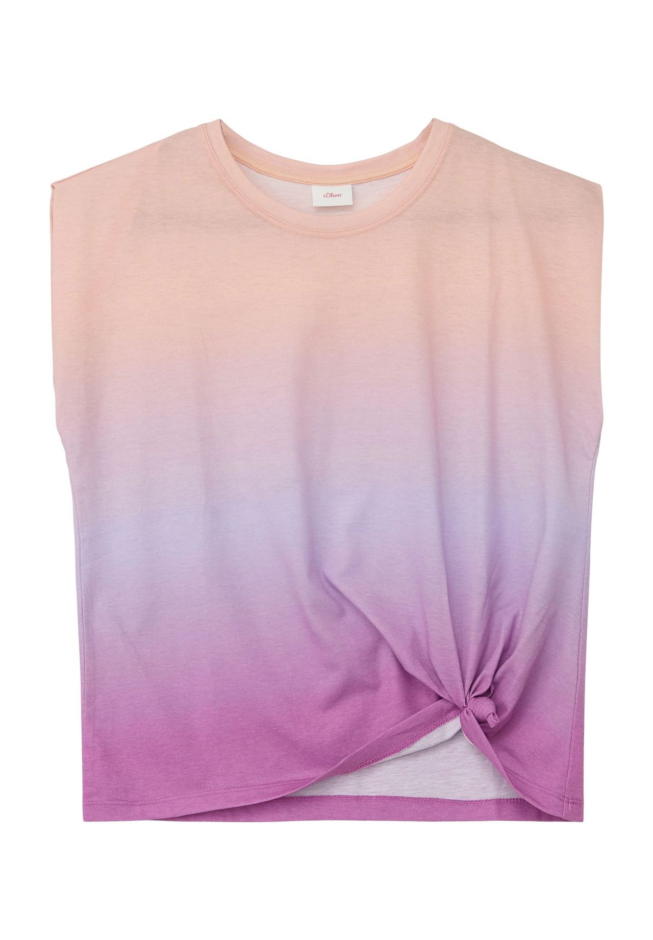 

Рубашка, градиентный цвет, узел, детская S.Oliver, цвет 47d1 Lilac/ Pink