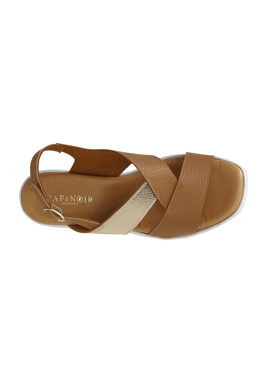 Босоножки на танкетке Platform sandals CAFèNOIR, золотой — фото 2