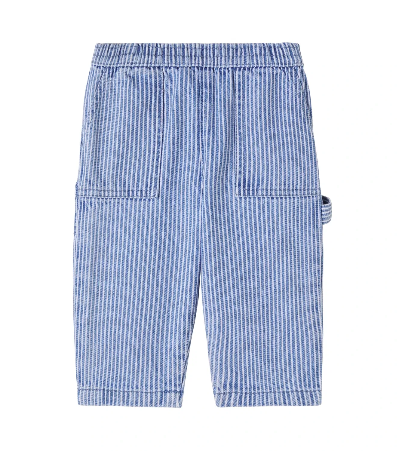 Джинсы в полоску Bonton, синий