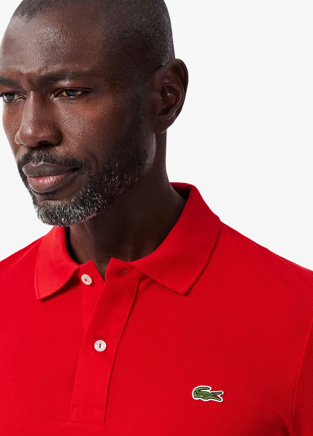 Polo Lacoste L.12.12 Slim Fit, red — фото 3