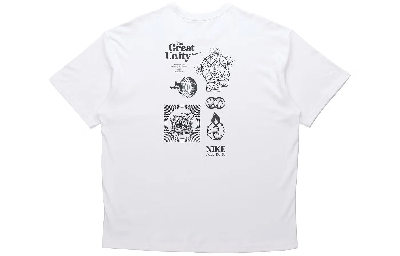 Футболка с принтом Great Unity Nike, белый — фото 2