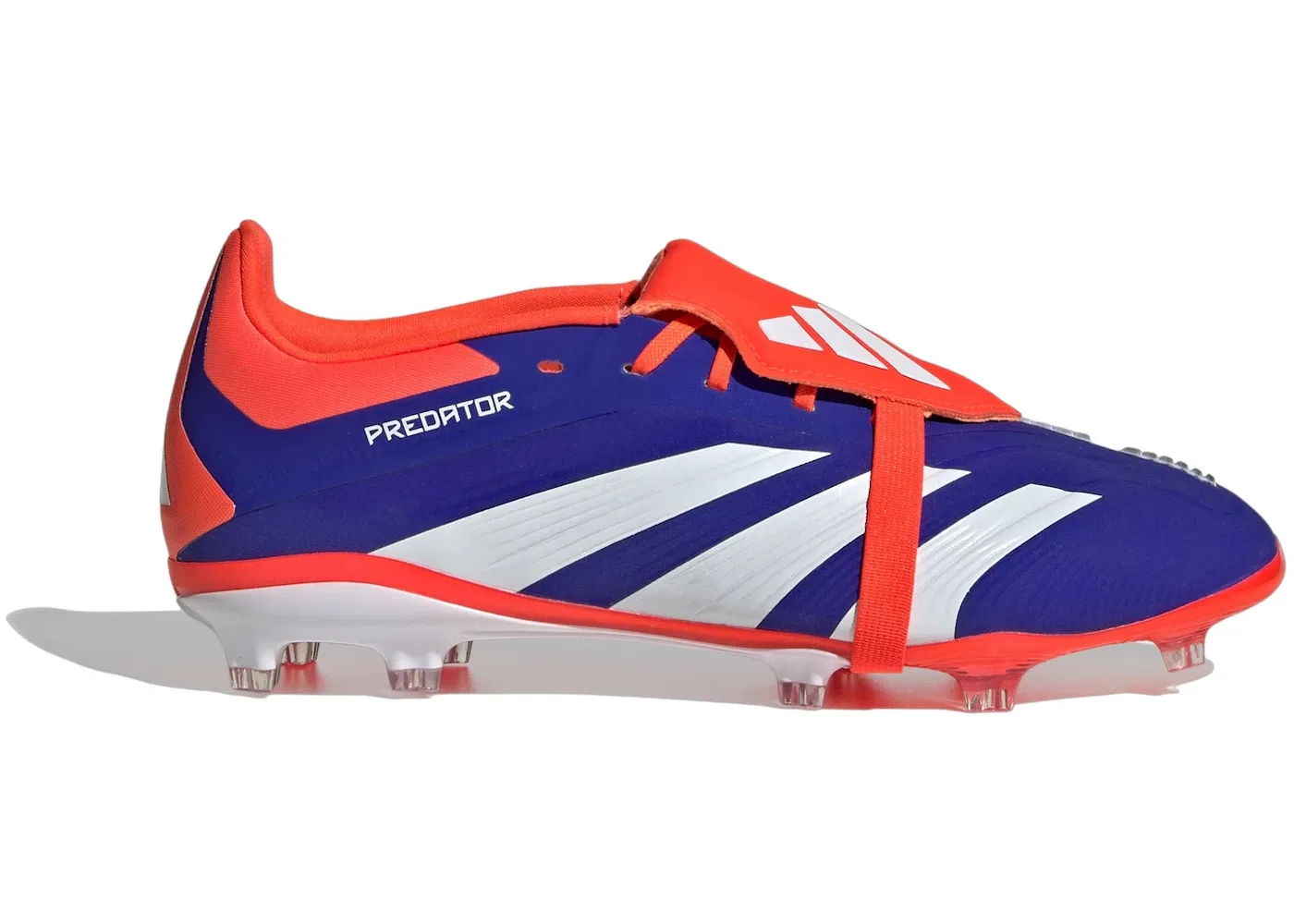 Детские бутсы Predator Elite Foldover Tongue FG Adidas, Lucid Blue Cloud White Solar Red