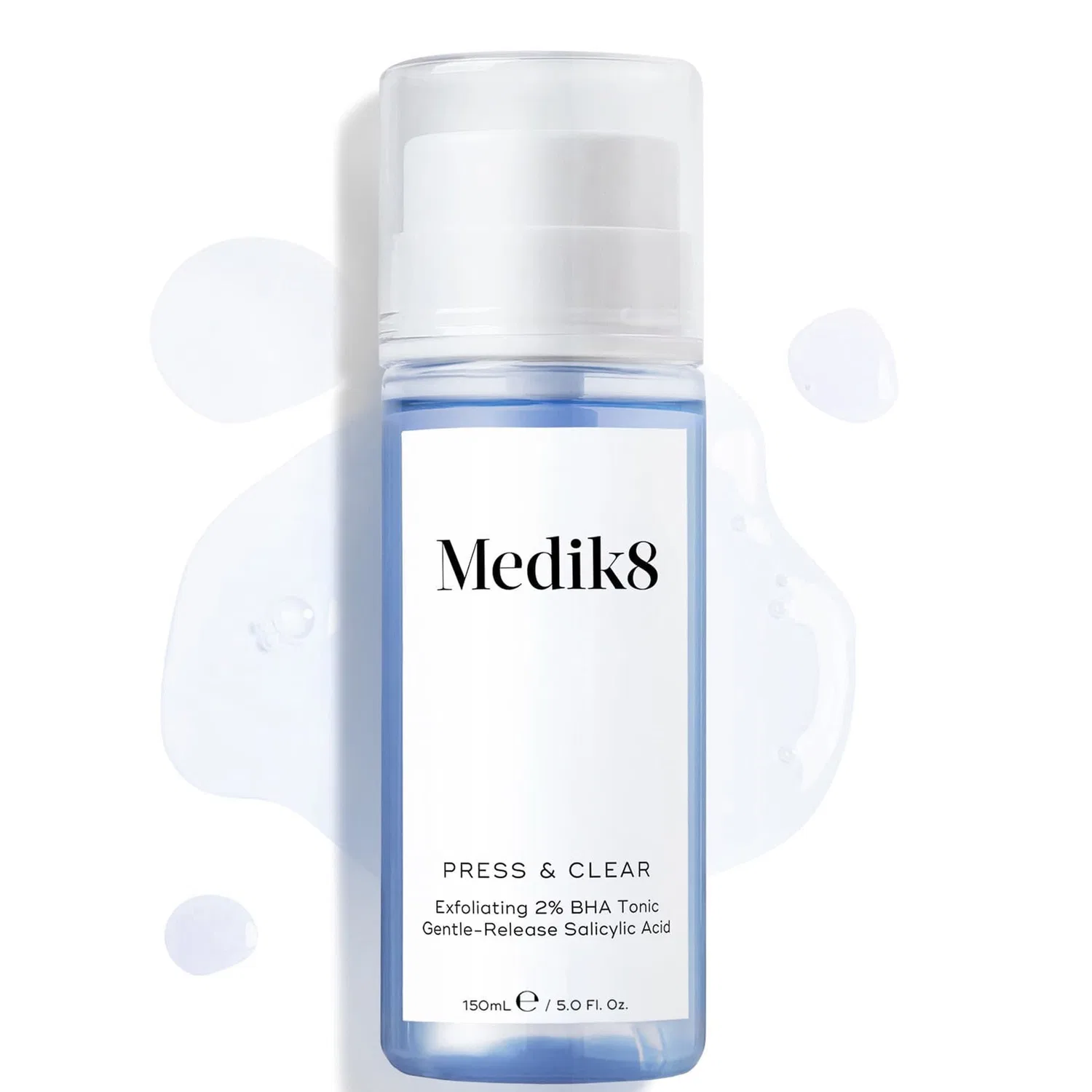 Тоник-эксфолиант с BHA и алоэ вера Medik8 Press and Clear, 150 мл