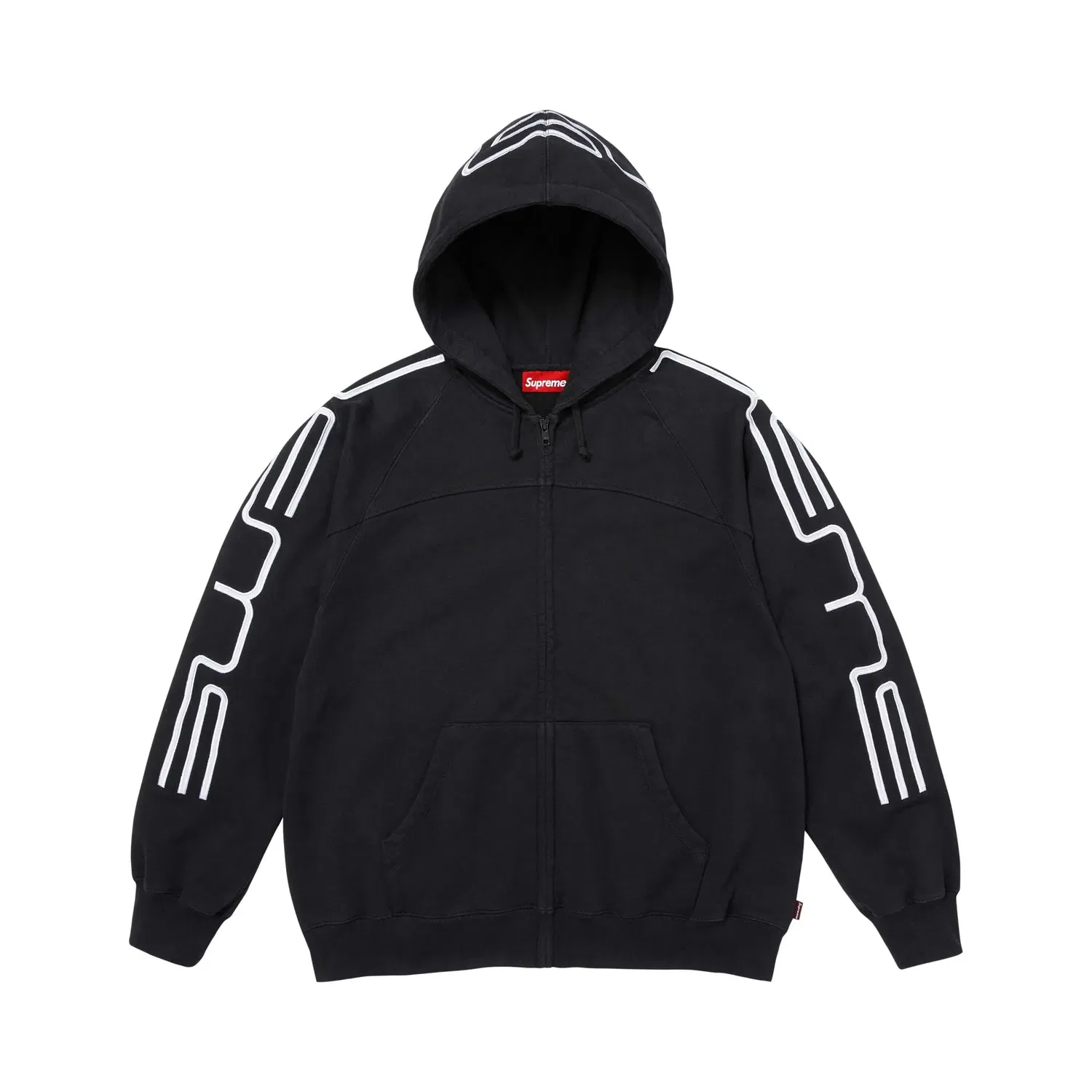 Свитшот на молнии с капюшоном Connect Supreme, Black