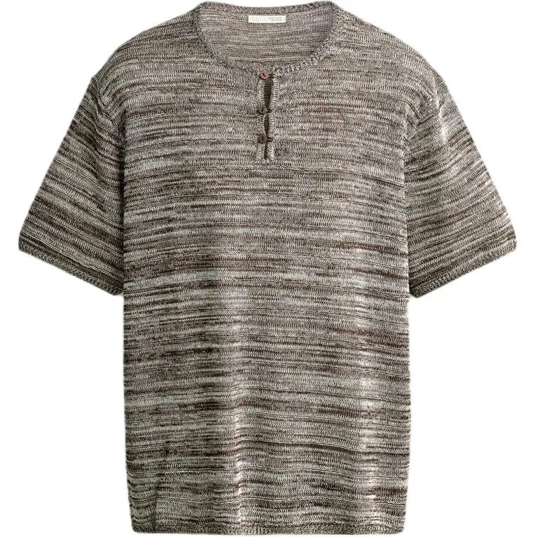 Мужская футболка с круглым вырезом Brown/Nude, ZARA