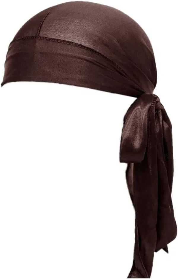 Шапочка для душа с длинным хвостом, Blausky, 2 шт, Сатиновая, 50 см, Coffee Colour