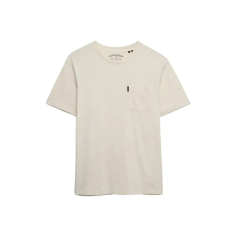 Футболка с коротким рукавом и карманом Classic Essential Superdry, бежевый