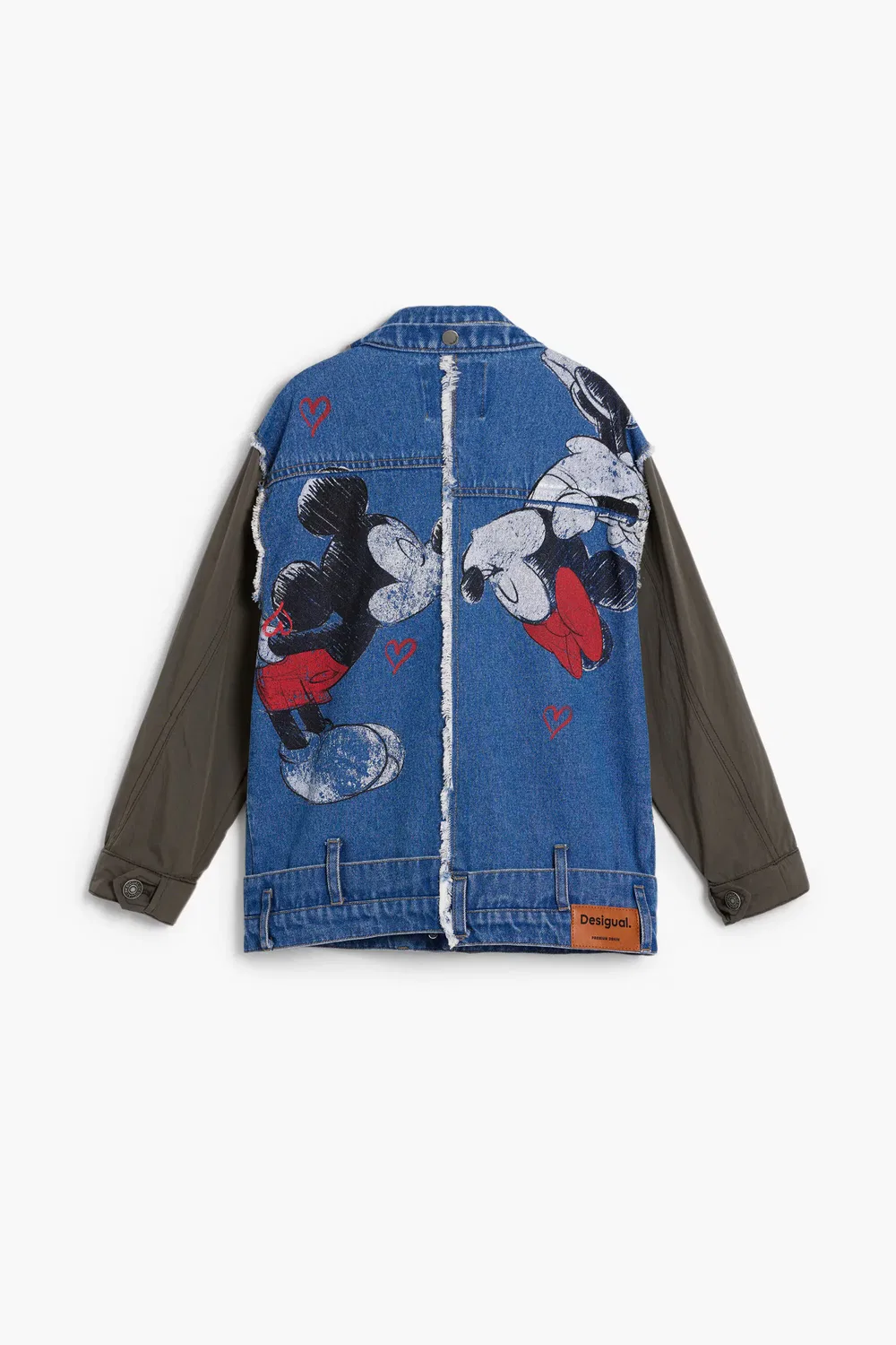 Детский плащ для девочек с принтом Mickey and Minnie Mouse Desigual, Azul / Gris — фото 3