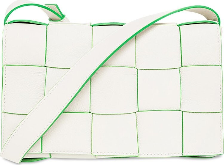 

Сумка Bottega Veneta Cassette White/Parakeet, белый