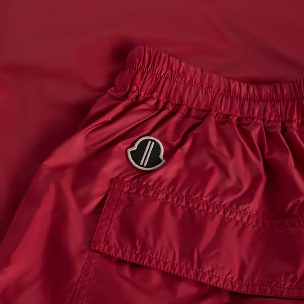 Rick Owens X moncler kiltshorts drawstring шорты, Carnelian — фото 2