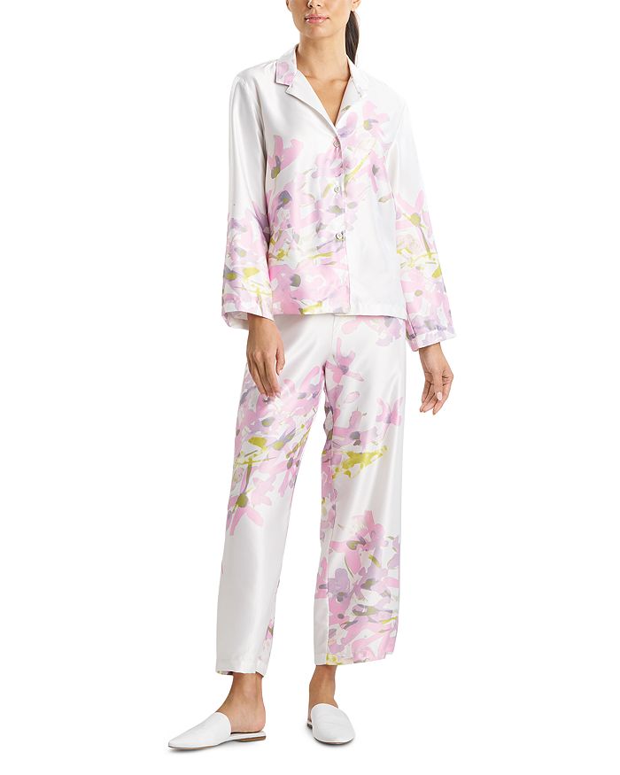 

Пижамный комплект с цветочным принтом Sumi E Natori, розовый