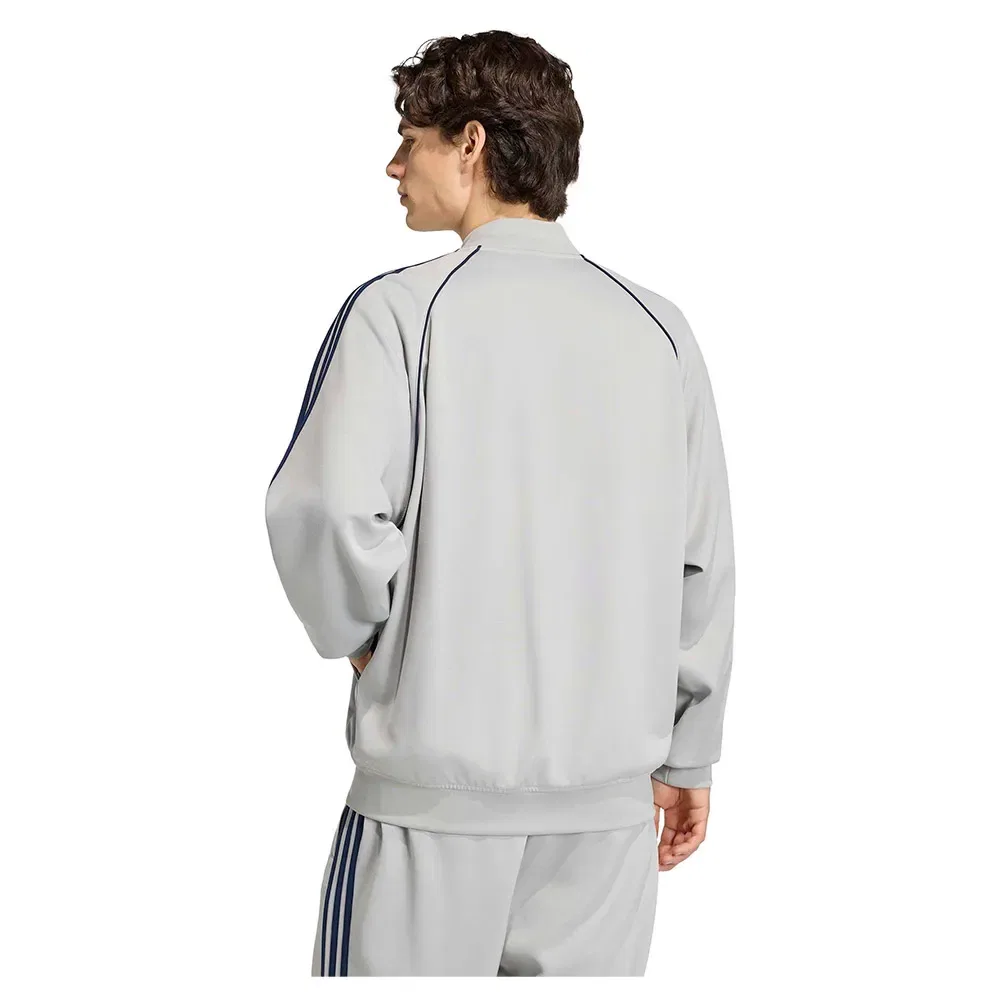 Свитшот на молнии Adicolor Classics Loose Track Adidas Originals, серый — фото 2