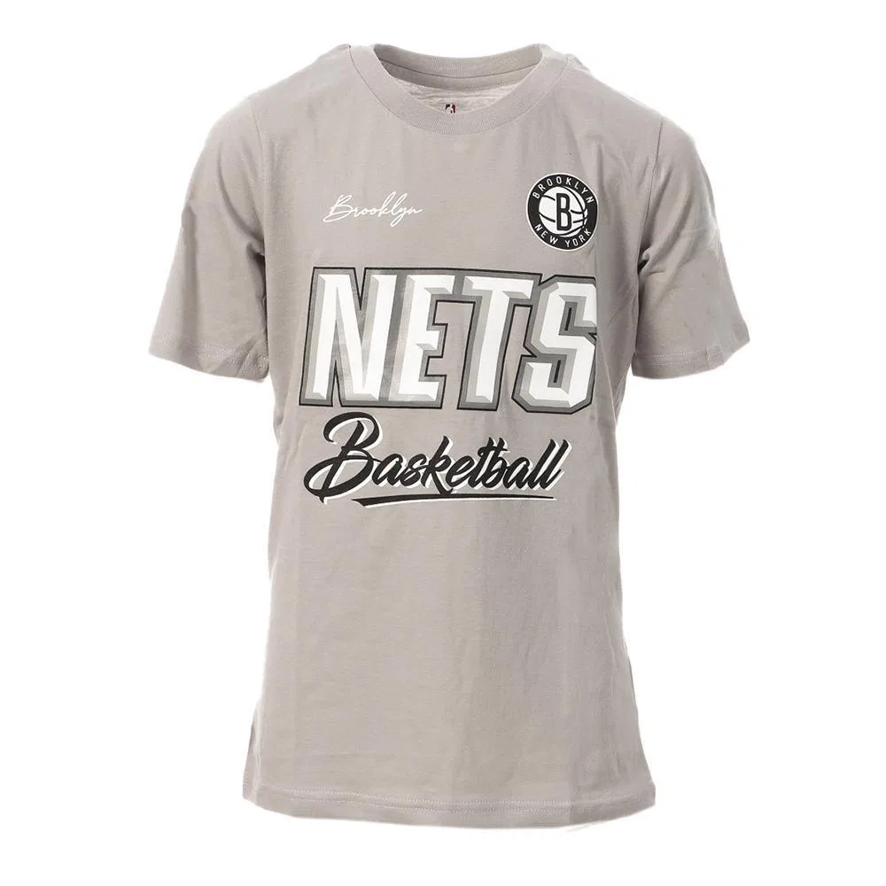 Детская футболка NBA Brooklyn Nets с принтом, Nba, Цвет Grau / Weiss