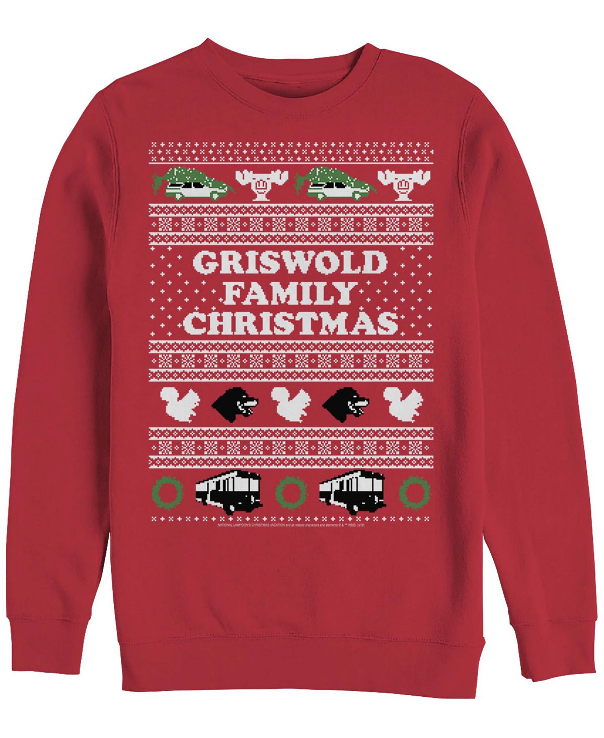 Мужская толстовка national lampoon christmas vacation griswold Fifth Sun, красный - фото