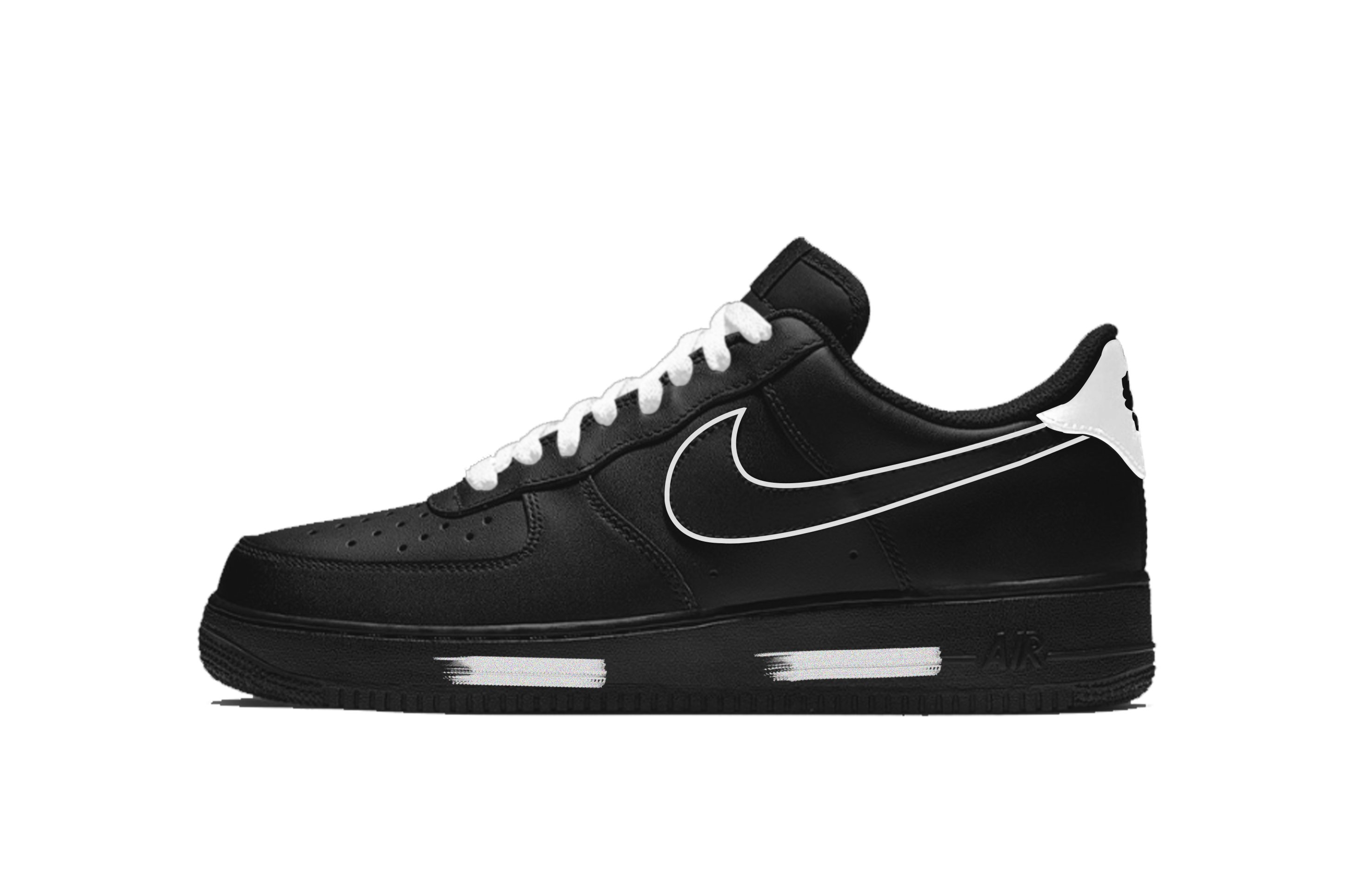 

Nike Air Force 1 амортизация, износостойкие низкие скейтборд обувь unisex black white