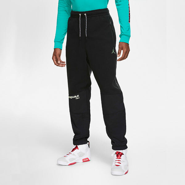 Брюки Air Jordan Winter Utility Cordura Stay Warm polar fleece Splicing Casual Sports Running Long Pants Black, черный — фото 4