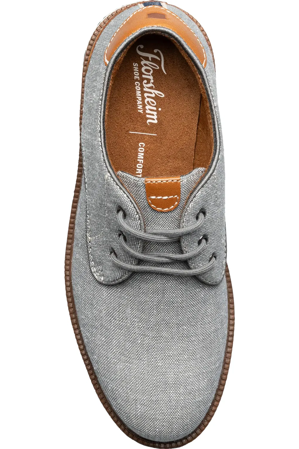 Детские туфли оксфорды на плоской подошве Highland Florsheim, серый — фото 4