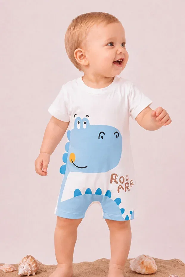 Детский комбинезон с принтом Rocha Baby, Blue