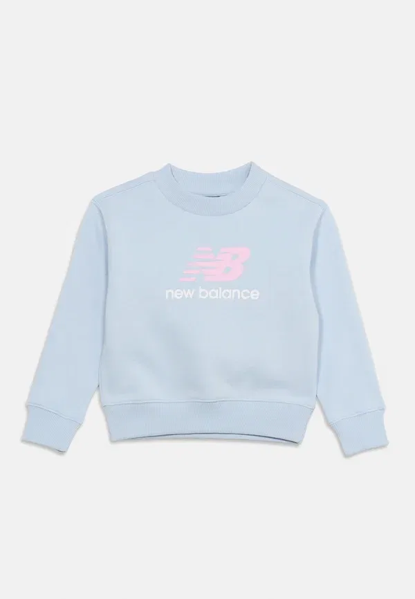 Худи с принтом Stacked logo crew New Balance, oxford blue, синий — фото 3