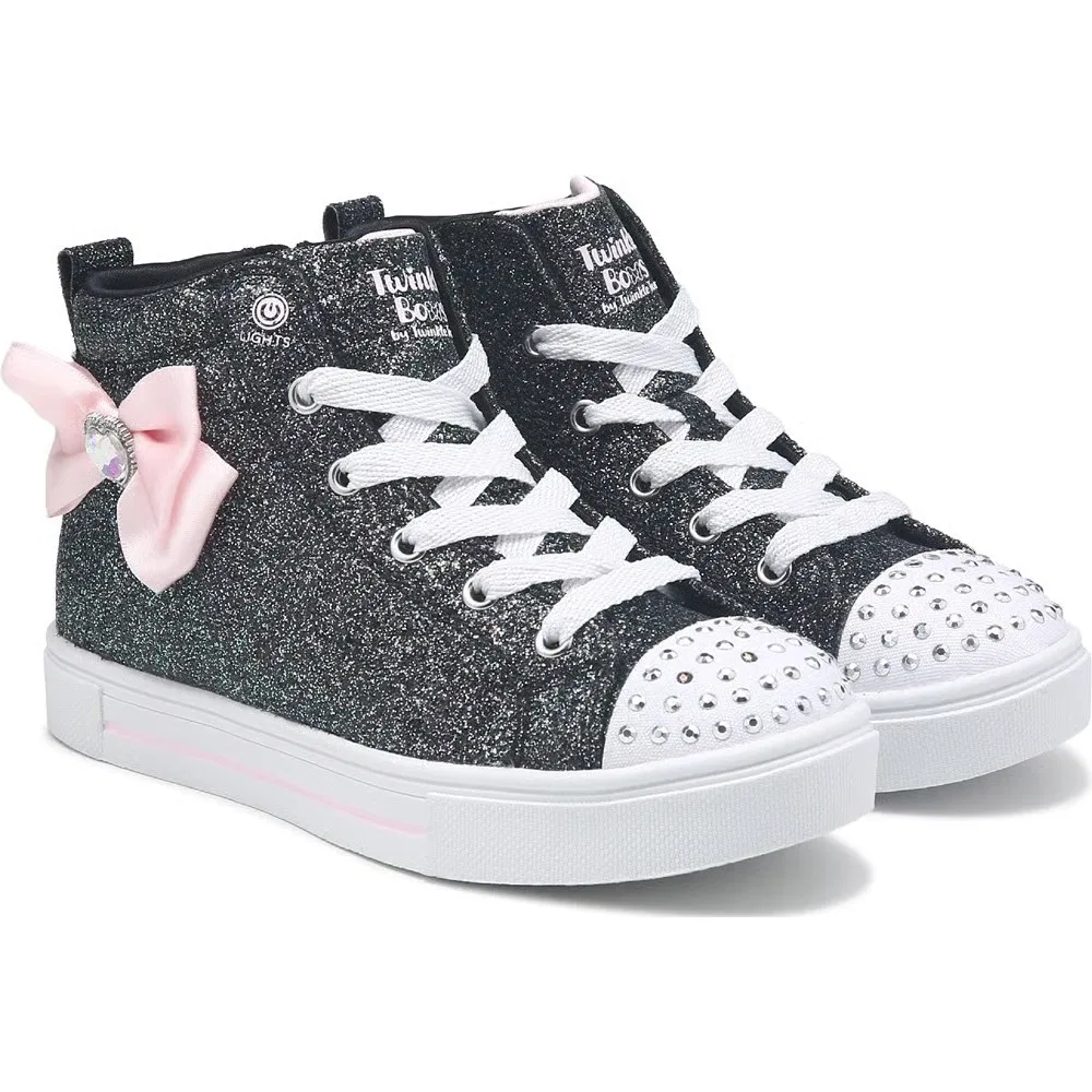 Детские кроссовки со световыми эффектами Skechers, Black/Pink